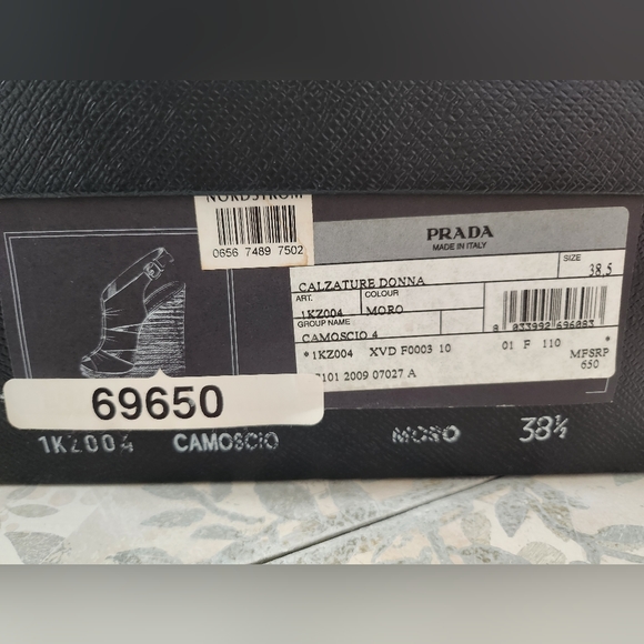 Prada Size 38.5 / 8.5 Women's. DARK BROWN. EXCELLENT CONDITION. COMES WITH BOX. - Picture 2 of 9